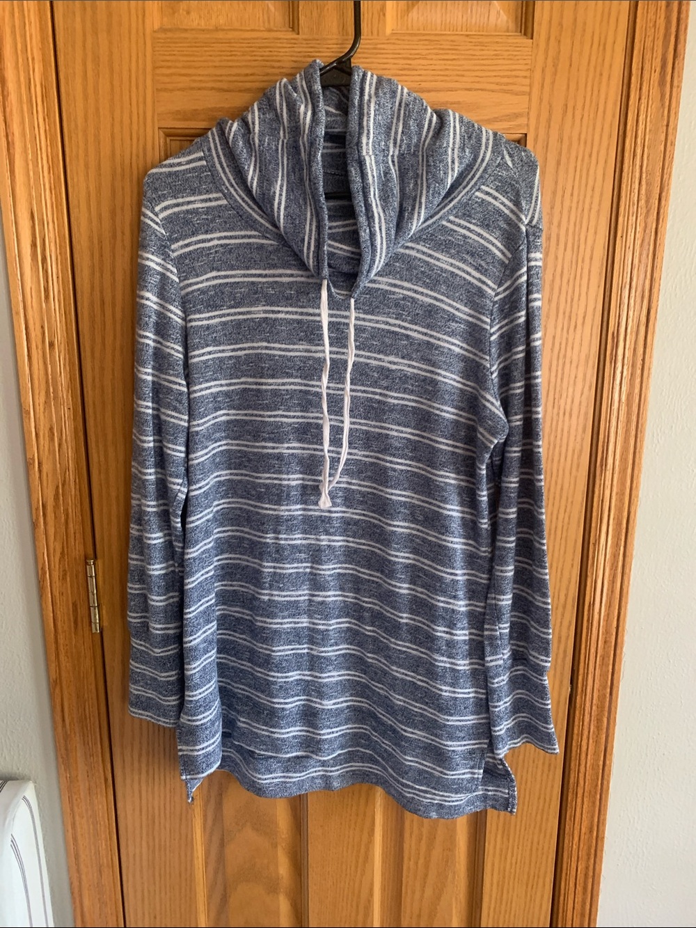 Olive & Oak Striped Cowl Neck Lindy Soft Knit Top